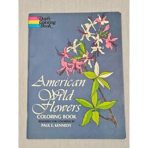 American Wild Flowers Coloring Book - Dover - Paul E. Kennedy - Unused